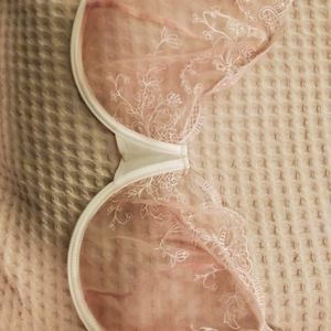 Lounge lace mesh underwire bra